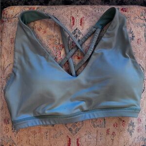 Baleaf Cross-Back Bralette - Sage Green